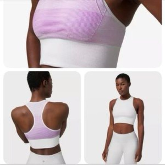 Lululemon Ebb to Train Sports Bra - size 8 - White/color changing in UV - Picture 1 of 7